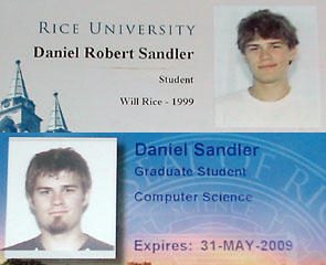 Dan's Rice ID: 1996, and 2004